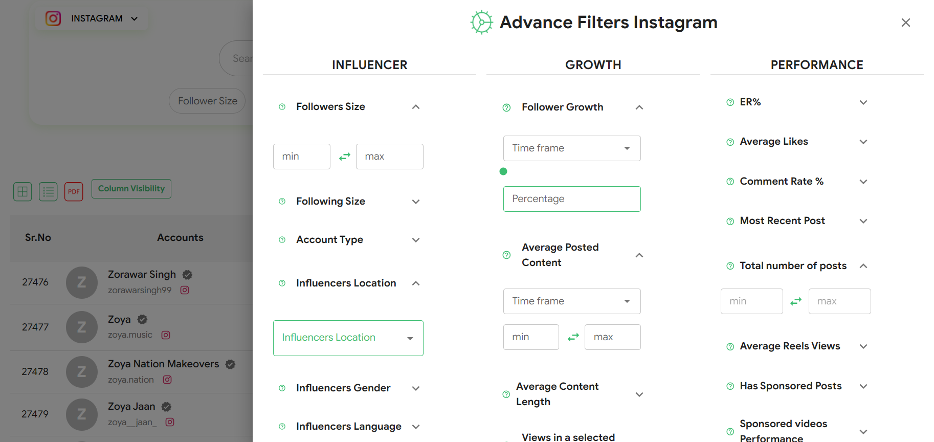 Instagram Influencer Filters